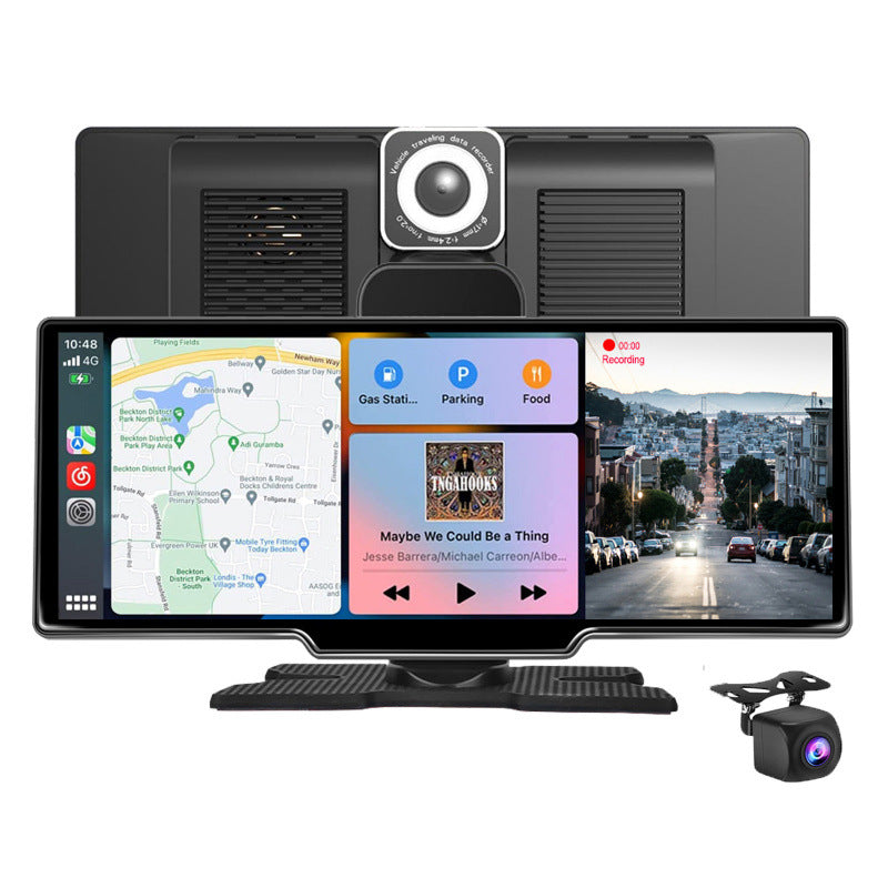 Pantalla táctil 10.26'' con Doble Cámara para Carplay/Android Auto + 64Gb card