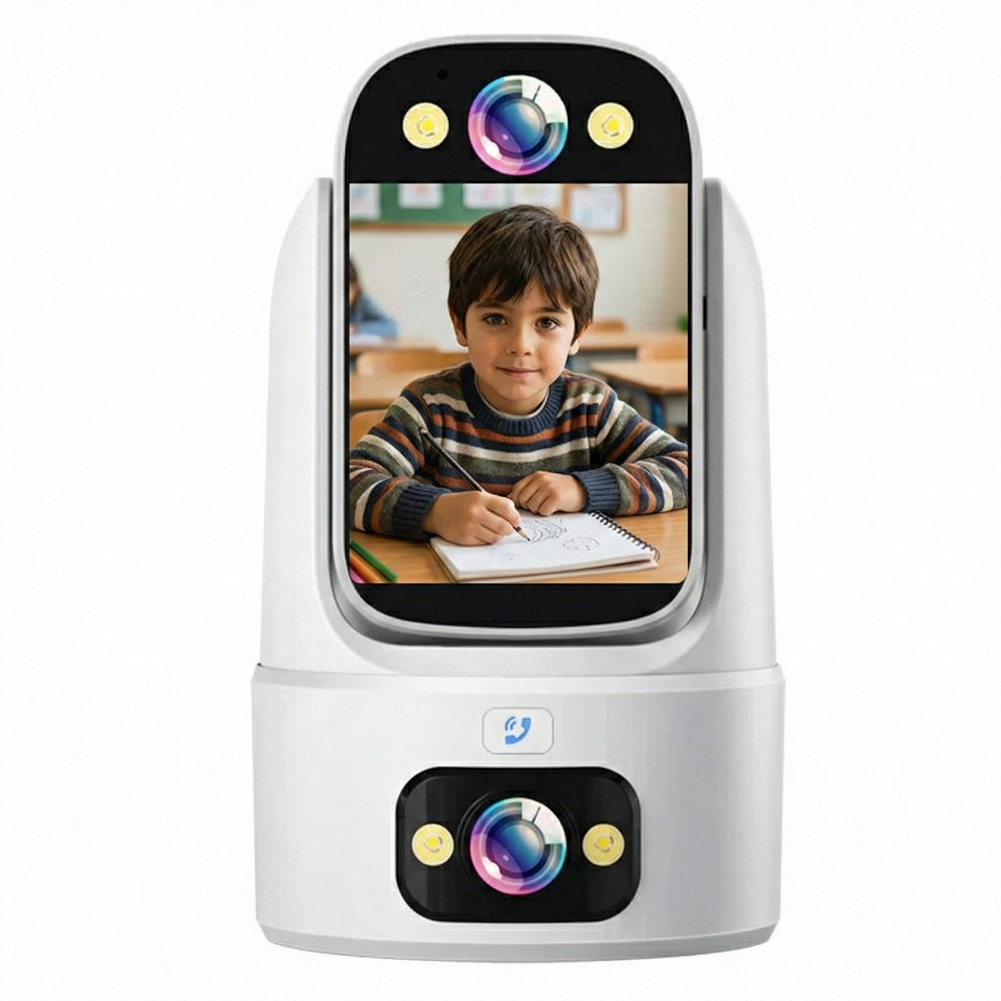 Cámara Dual HD de seguridad inalámbrica para interiores