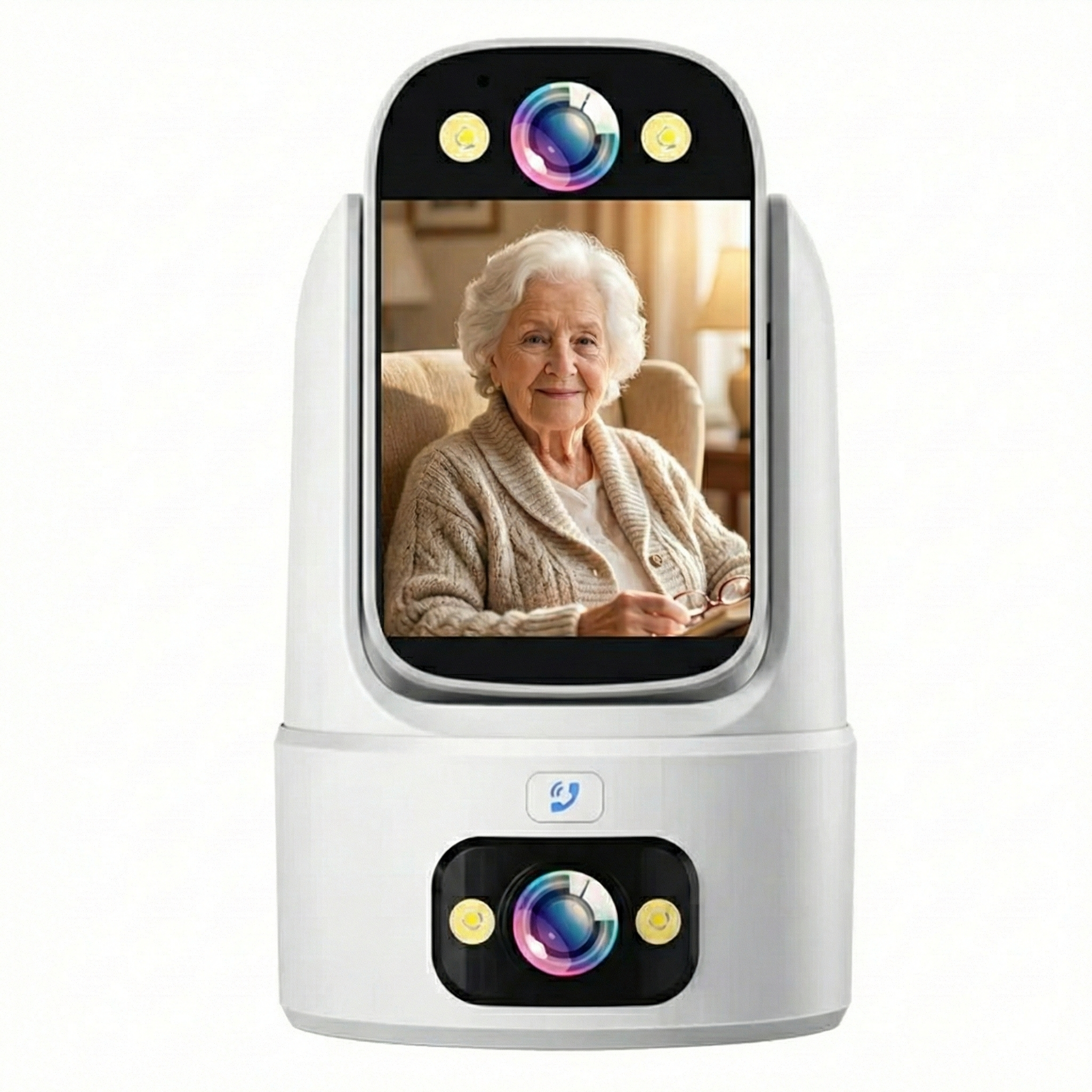 Cámara Dual HD de seguridad inalámbrica para interiores