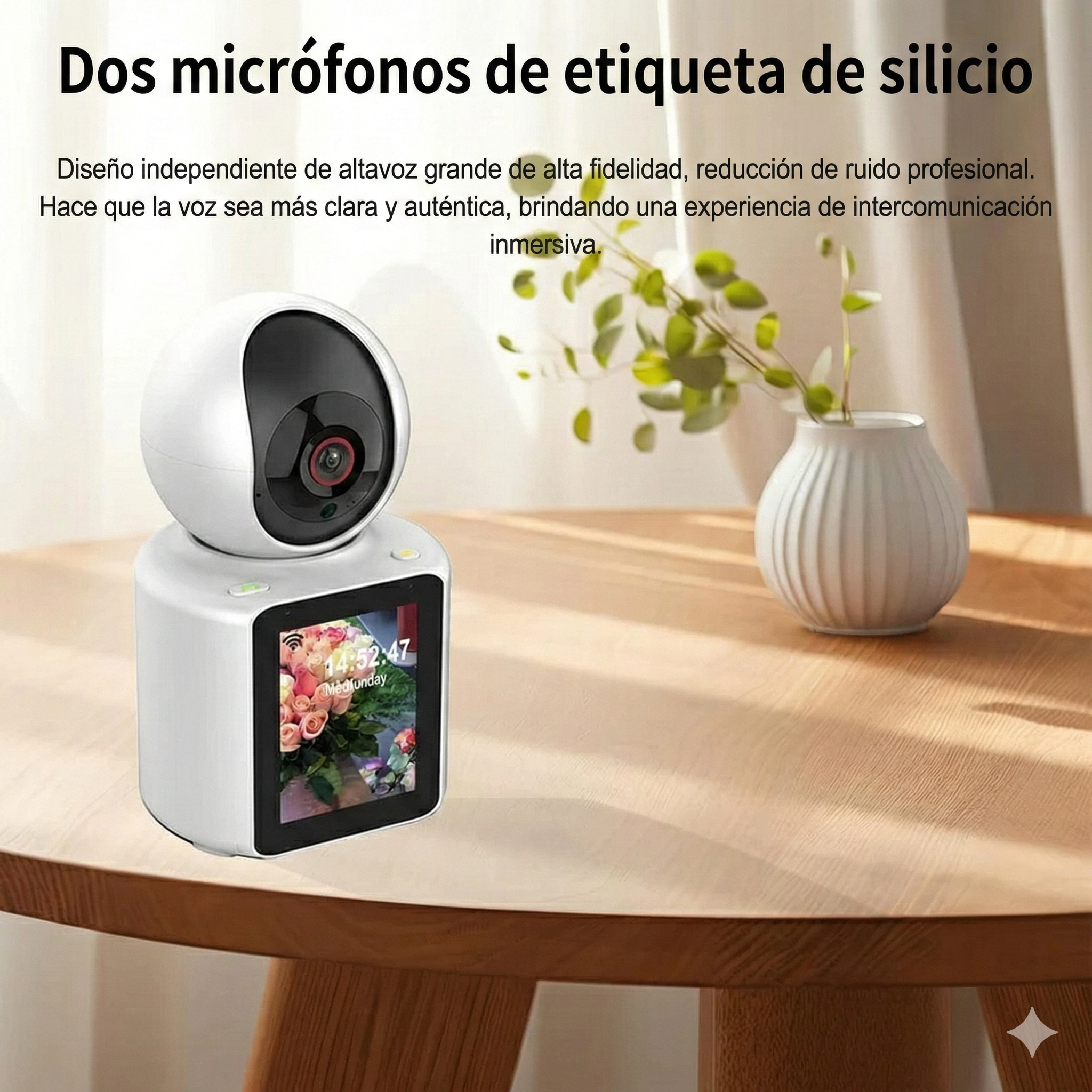 Cámara Dual HD de seguridad inalámbrica para interiores